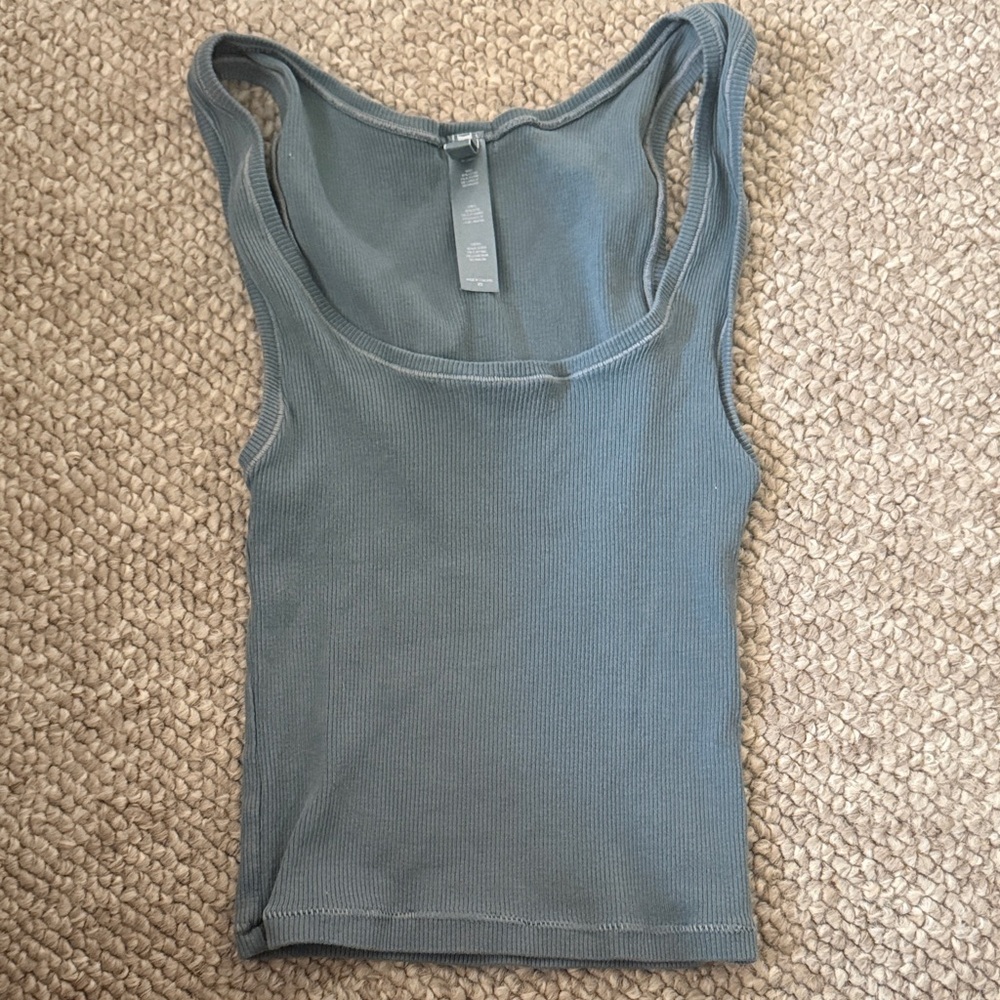SKIMS Slate Blue Tank Top